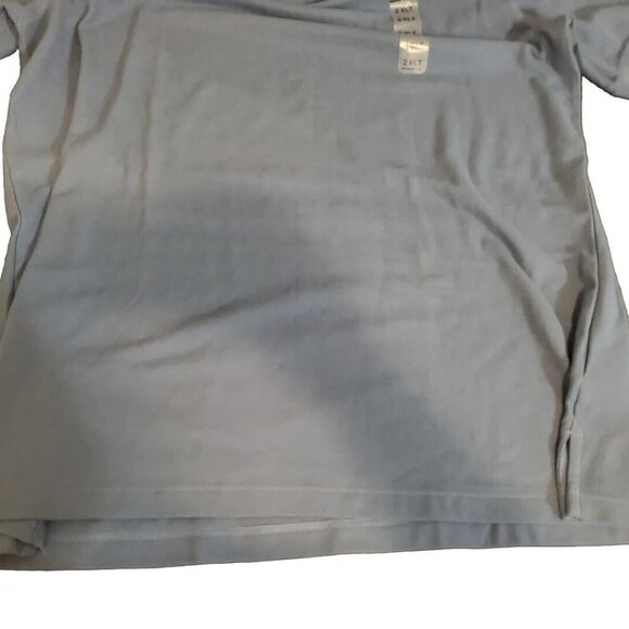 HB Harbor Bay Mens Polo Size 2XL Tall Blue Short Sleeve Shirt - Picture 3 of 4